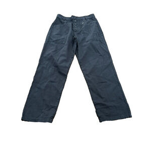 Pistola Womens Black Dark Wash Button Fly Straight Leg Denim Ankle Jeans Size 26